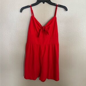 Xhileration romper. Red. Size L. spaghetti strap. Smoke free home
